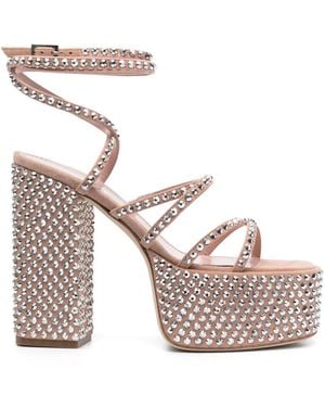 Paris Texas Holly Evita 130Mm Platform Sandals - White