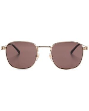 Gucci Square-Frame Sunglasses - Metallic