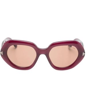 Tom Ford Occhiali Da Sole April-02 Con Montatura Geometrica - Rosa