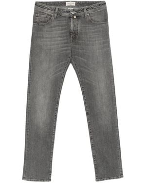 Jacob Cohen Après-Ski Logo-Patch Jeans - Gray