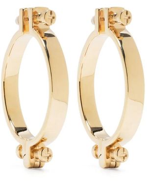 Annelise Michelson Screw-Motif Hoop Earrings - Metallic