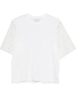 MC2 Saint Barth Maisa Broderie-Anglaise T-Shirt - White