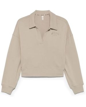 DKNY Logo-Embroidered Sweatshirt - Natural