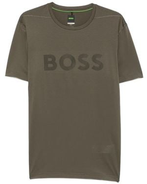 BOSS Camiseta Con Logo Estampado - Verde