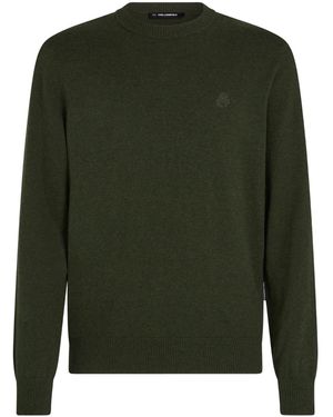 Karl Lagerfeld Pullover Mit Rundem Ausschnitt - Grün