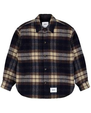 WTAPS Wcpo Plaid-Pattern Jacket - Blue