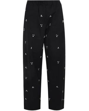 A PAPER KID Crystal-Embellished Pants - Black