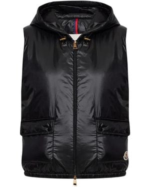 Moncler Lansette Hooded Gilet - Black