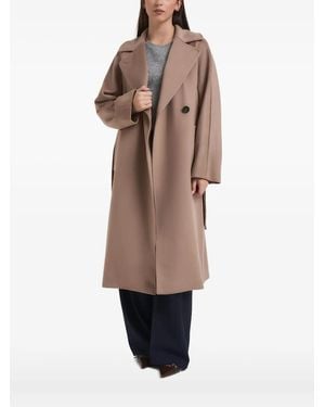Weekend by Maxmara Resina Belted Double-breasted Coat - ナチュラル