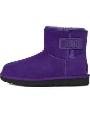 UGG Botines Bailey Logo Strap Purple mini - Morado