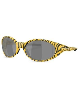 Oakley Eye Jacket Redux Tiger-Print Oval-Frame Sunglasses - Metallic