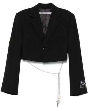 Alexander Wang Cropped Jacket - Black