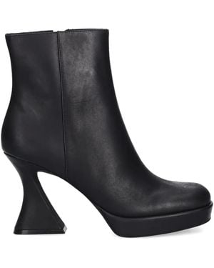 Jeffrey Campbell Humanity Platform Heel Ankle Boots - Black