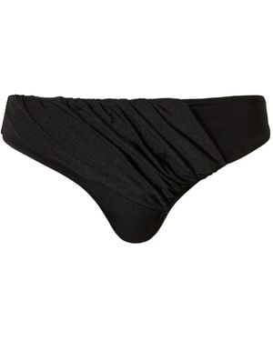 Twinset シャーリング ビキニボトム - ブラック