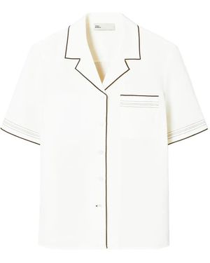 Tory Burch Linnen Blouse - Wit