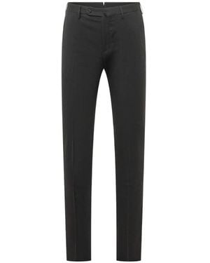 Incotex Slim-Leg Tailored Trousers - Black