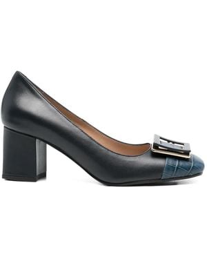SERGIO MORETTI FIRENZE Buckle-Detail Court Shoes - Blue