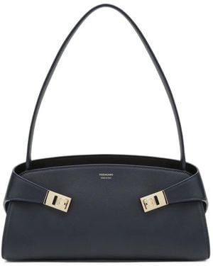 Ferragamo Hug East-West Shoulder Bag - Blue