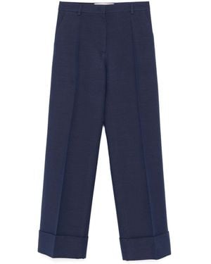 Valentino Garavani Crepe Trousers - Blue