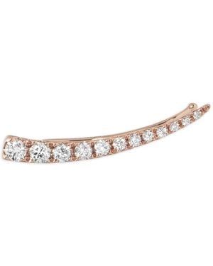 Djula Pendiente Graphic Cascade Con Diamantes - Blanco