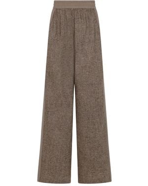 Rosetta Getty Tweed Trousers - Brown