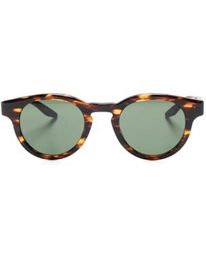 Barton Perreira Oxford Tortoiseshell Round Sunglasses - Green