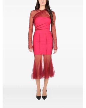 Nensi Dojaka Robe À Manches Longues - Red