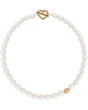 Maje Collana Con Finte Perle - Bianco
