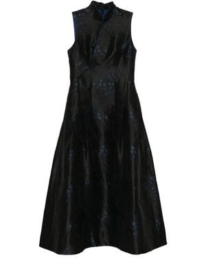 Shiatzy Chen Jacquard Midi Dress - Black