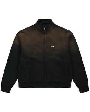 Arte' Felpa Con Effetto Schiarito E Zip - Nero