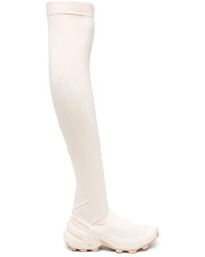 MM6 MAISON MARGIELA X SALOMON Thigh-Length Chunky Boots - White