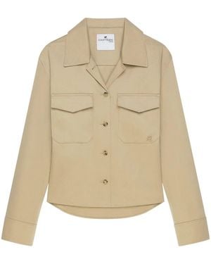 Courreges Utility Polycotton Shirt For - Natural