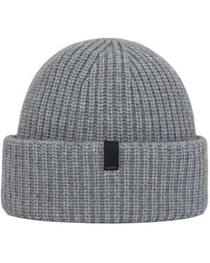 Slowear Ribbed-Knit Beanie Hat - Grey