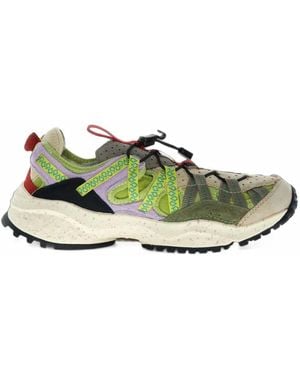 Flower Mountain Kazana Fall Low-Top Sneakers - Green