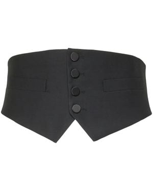 DSquared² Button-Front Cummerbund - Black