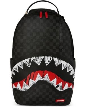 Sprayground Scribble Shark Backpack - Black