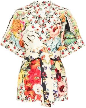 CAMILLA Aromatic Amor Double-Breasted Jacket - White