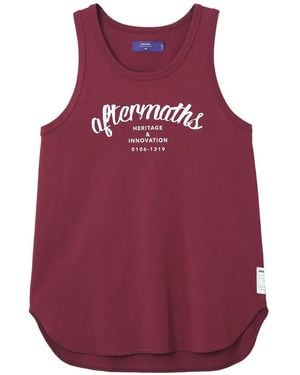 AFTERMATHS Logo-Print Tank Top - Purple