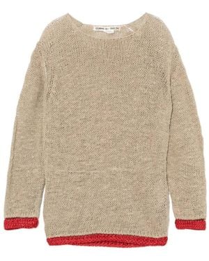 Comme des Garçons Open Knit Round Neck Jumper - Natural