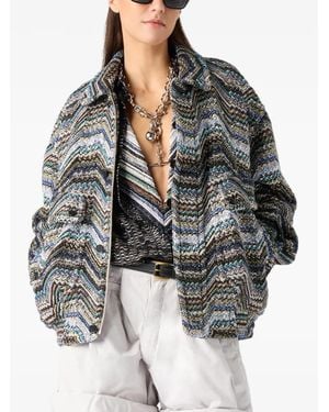 Missoni Zigzag-Pattern Jacket - Black
