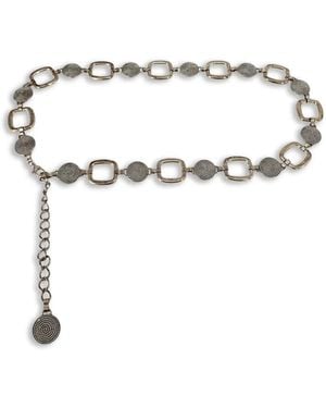 Madison Chain-Link Belt - Metallic