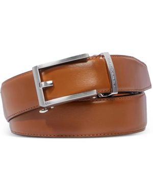 Piquadro Adjustable Leather Belt - Brown