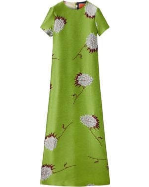 La DoubleJ Swing Midi Dress - Green
