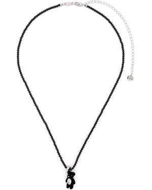 YVMIN Teddy Bear-Motif Necklace - Black