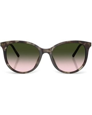 Dolce & Gabbana Tortoiseshell-Effect Cat-Eye Sunglasses - Green