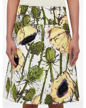 Wales Bonner Petal Mini Skirt - Green