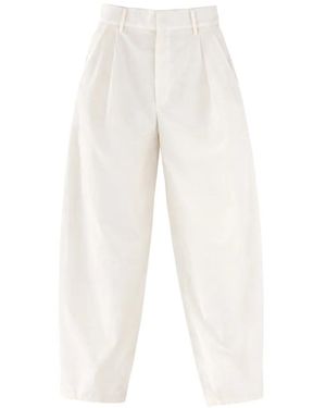 Alysi Pleated Trousers - White