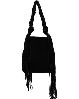 JNBY Fringed Single Shoulder Bag - Black