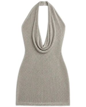 YANGKEHAN Cowl-Neck Halterneck Top - Grey