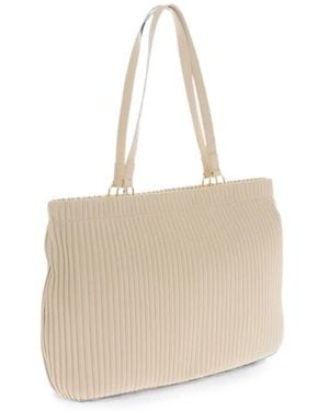 Love Moschino Pleated Tote Bag - Natural